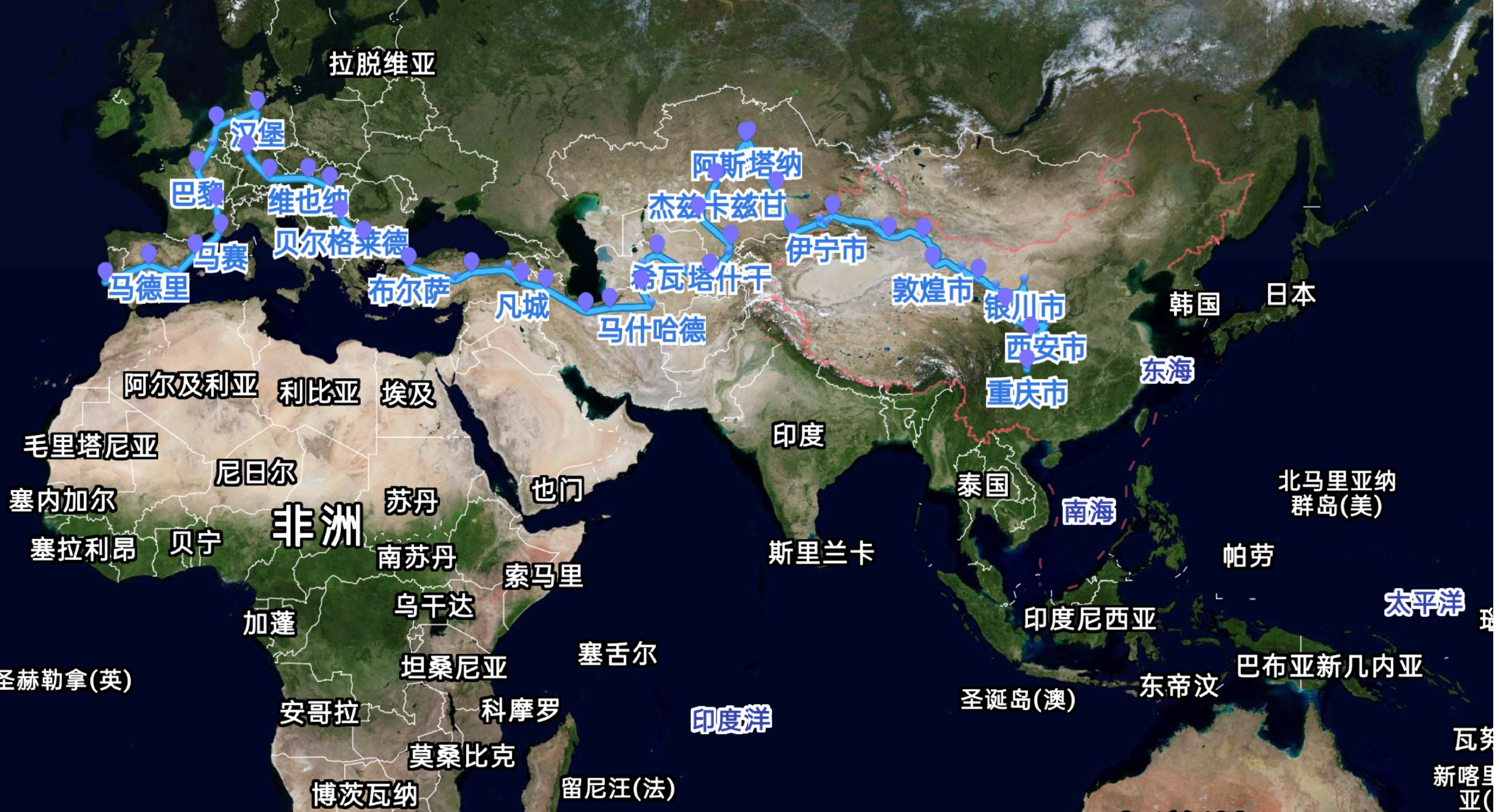 国外用什么地图导航（高德即将上线一带一路国际地图）