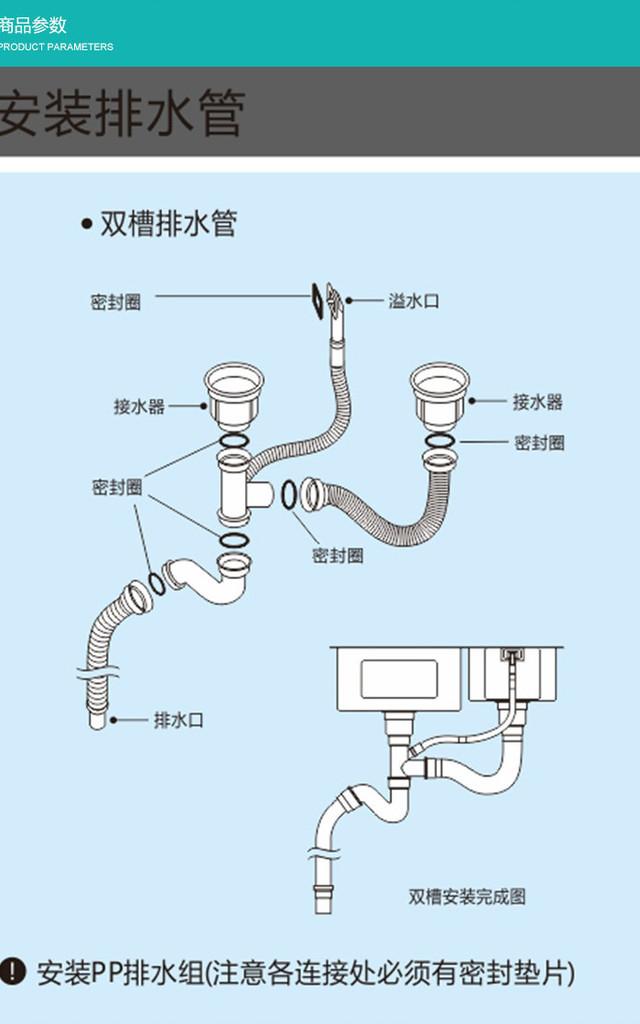 教大家自己在家更换洗菜盆下水管(60秒让你学会厨房下水管道安装方法）