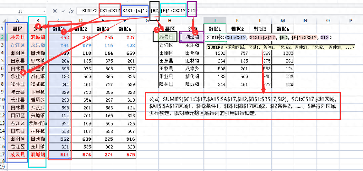 wps乘法公式自动求和（WPS表格常用的6个求和函数）