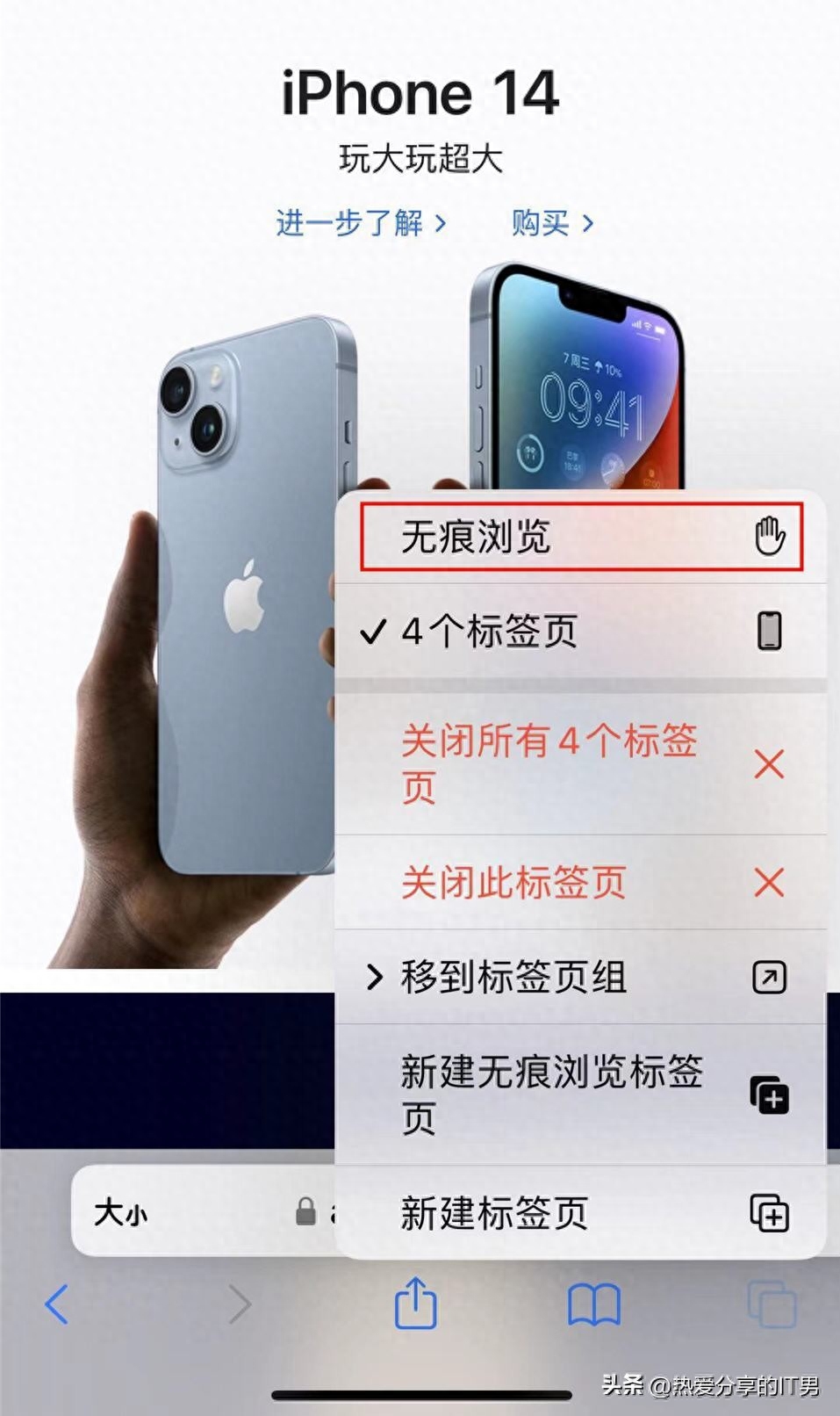 苹果无痕浏览怎么设置(Safari 浏览器提供的“无痕浏览模式”)